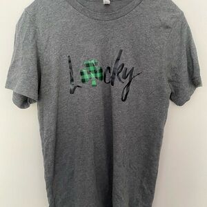 Bella Canvas Dark Gray “Lucky” T-Shirt